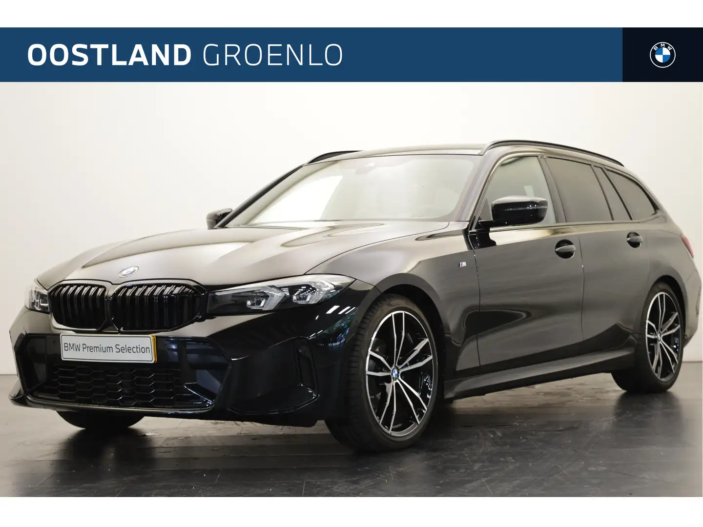 BMW 318 3 Serie Touring 318i High Executive M Sport Automa Zwart - 1