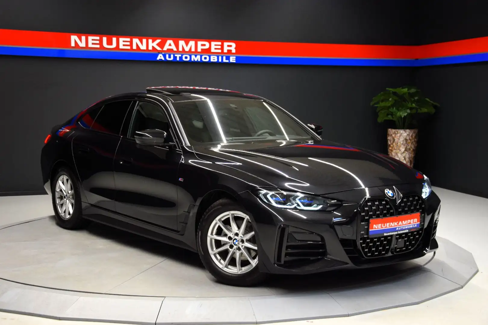 BMW 420 420d Gran Coupé M Sport Laser GSHD ACC HuD Leder Schwarz - 1