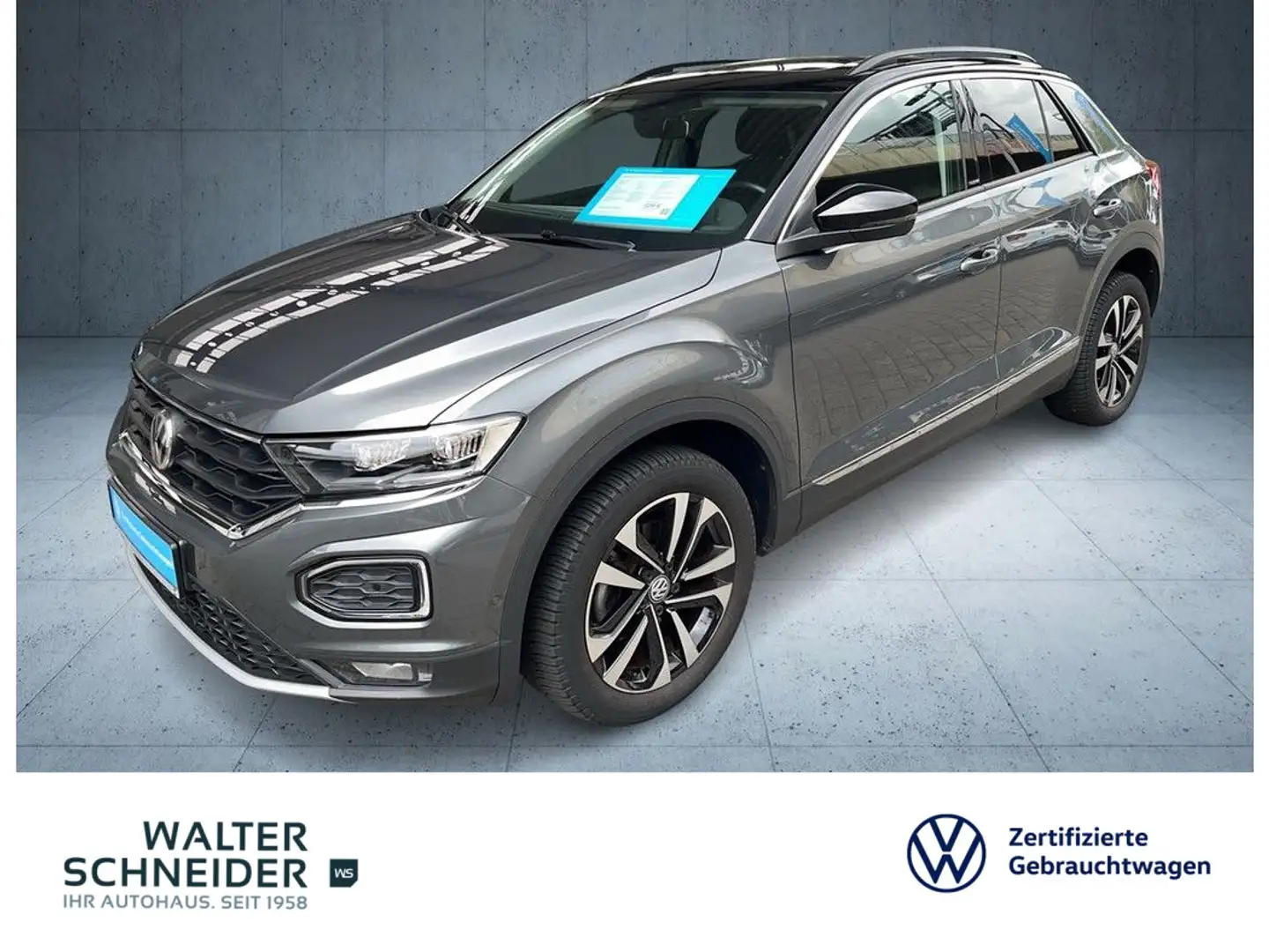 Volkswagen T-Roc 1.5 TSI IQ.DRIVE AHK Pano LED Navi Grau - 1