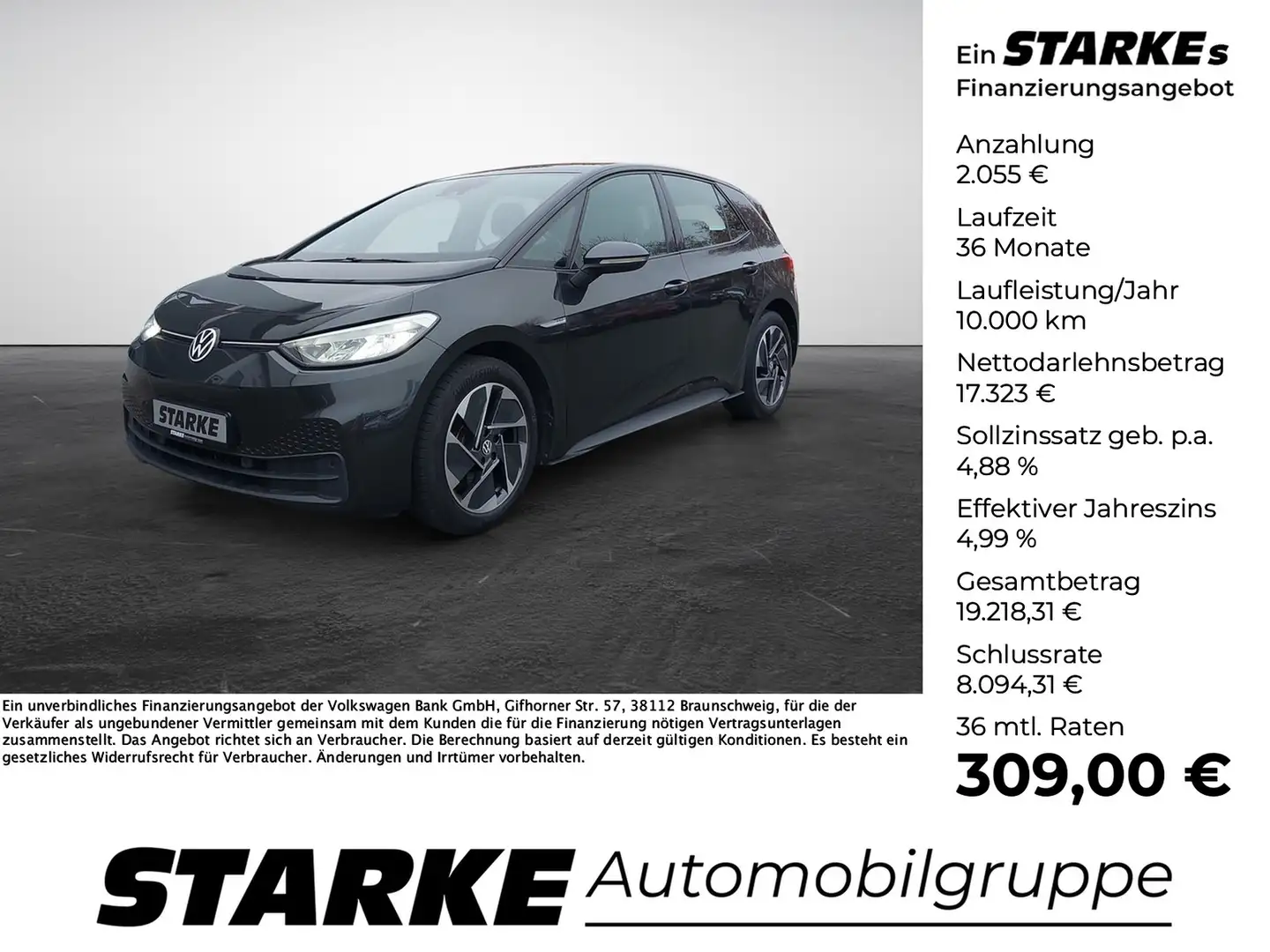 Volkswagen ID.3 Pro Performance Life Grau - 1