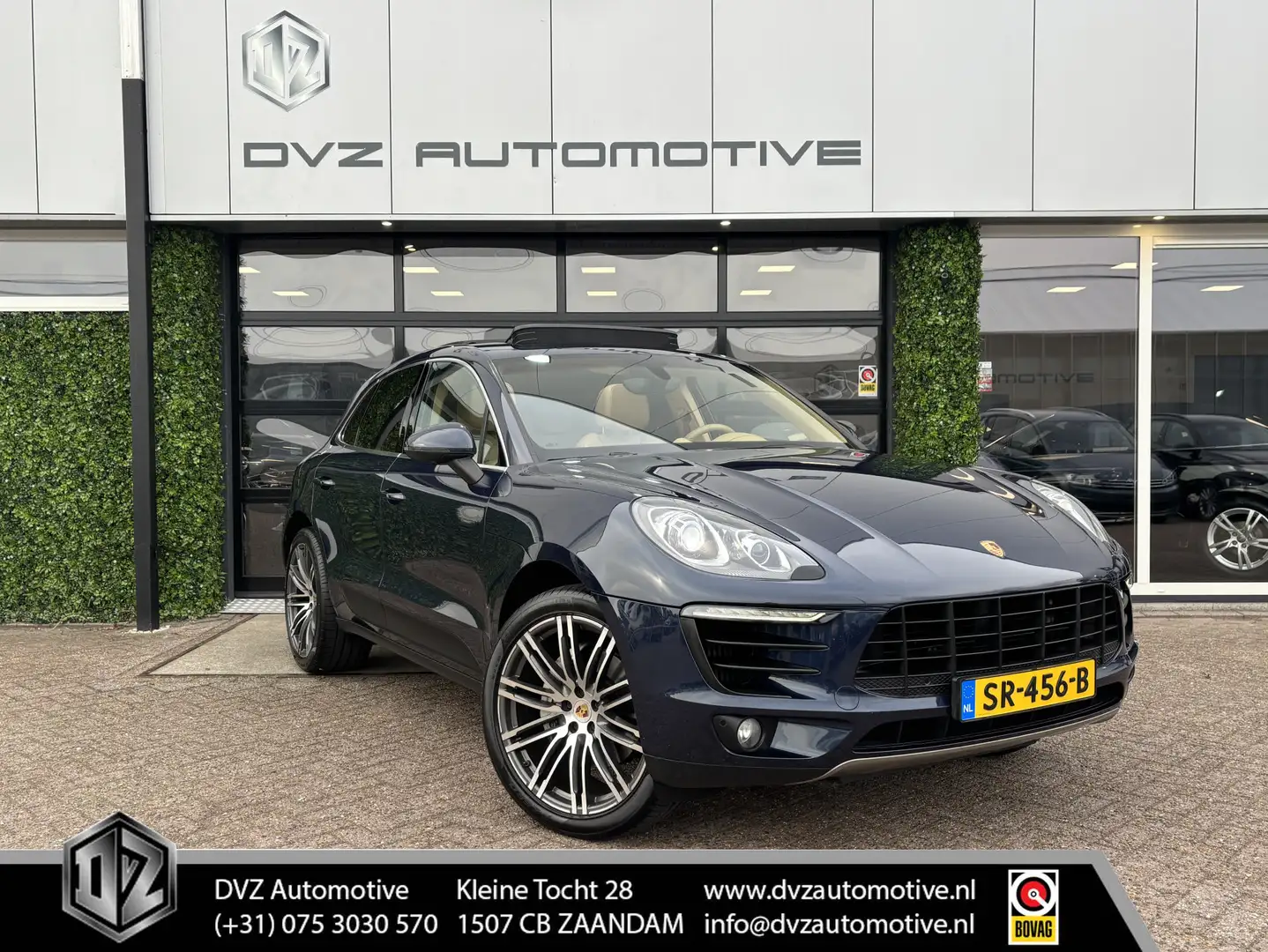 Porsche Macan 3.0 S 340PK PDK | Pano | Sport Chrono | Carbon Blauw - 1
