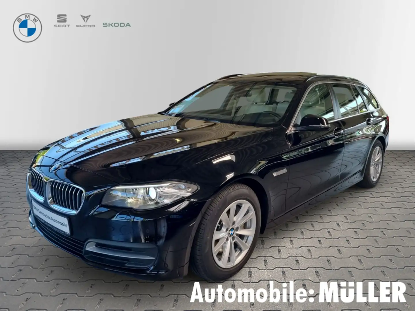 BMW 525 d+HUD+PANODACH+NAVI PRO+BI-XENON KURVENLICHT+ Noir - 1