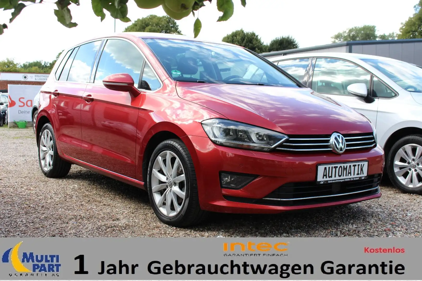 Volkswagen Golf Sportsvan Highlin Automatik*BiXenon*S.Heft* Rojo - 1