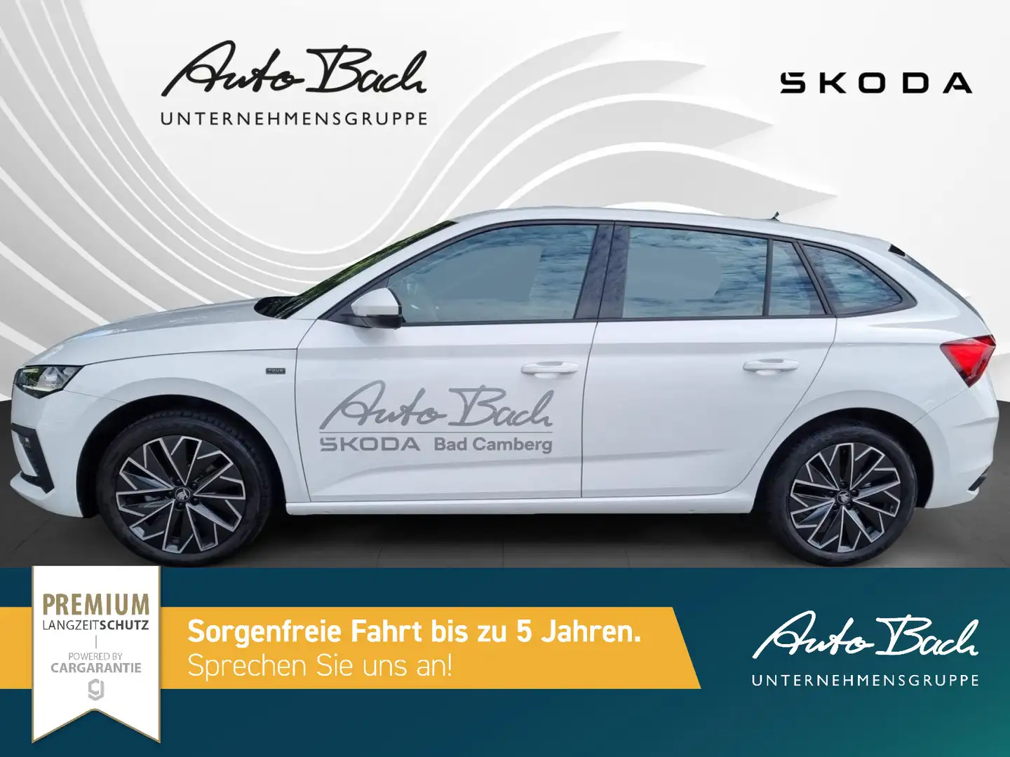 Skoda Scala 1.0 TSI Tour DSG LED CarPlay GRA RFK DAB Blanc - 2