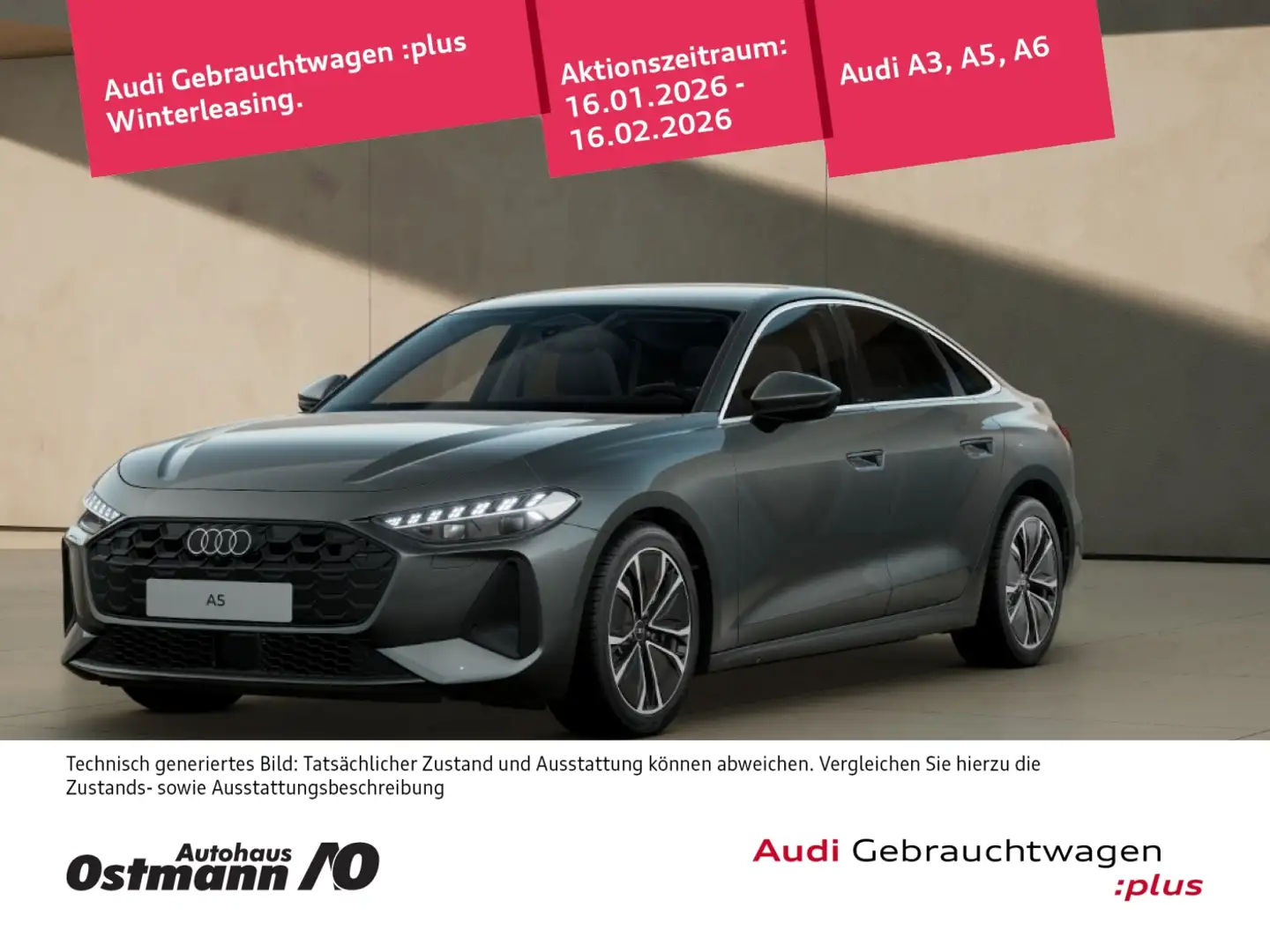 Audi A5 2.0 TFSI Limousine AHK 18 Navi RFK ACC Grau - 1