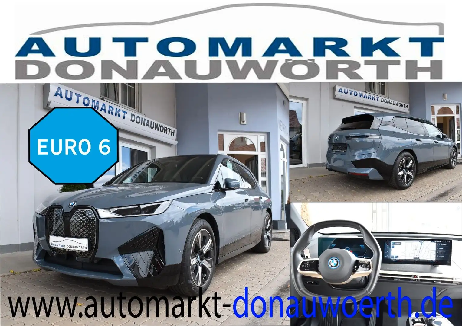 BMW iX 40 xDrive Sport Pano Abstandstempomat Keyless Gris - 1