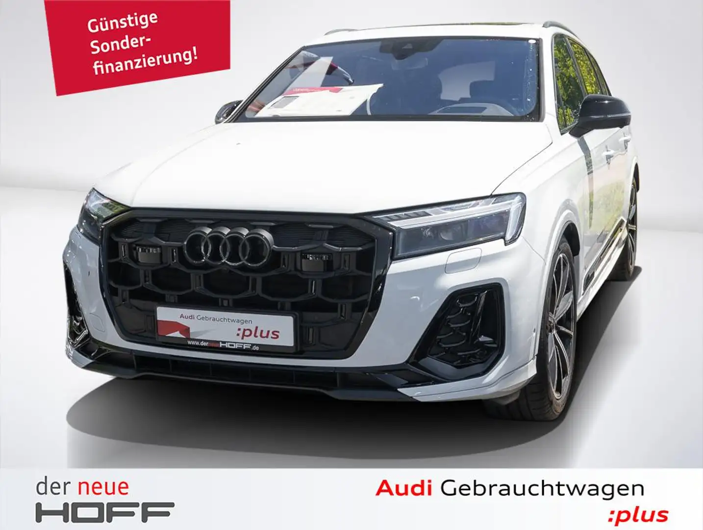 Audi Q7 50 TDI S line HUD Matrix AHK Pano 21 Zoll B u. O 3 Weiß - 1