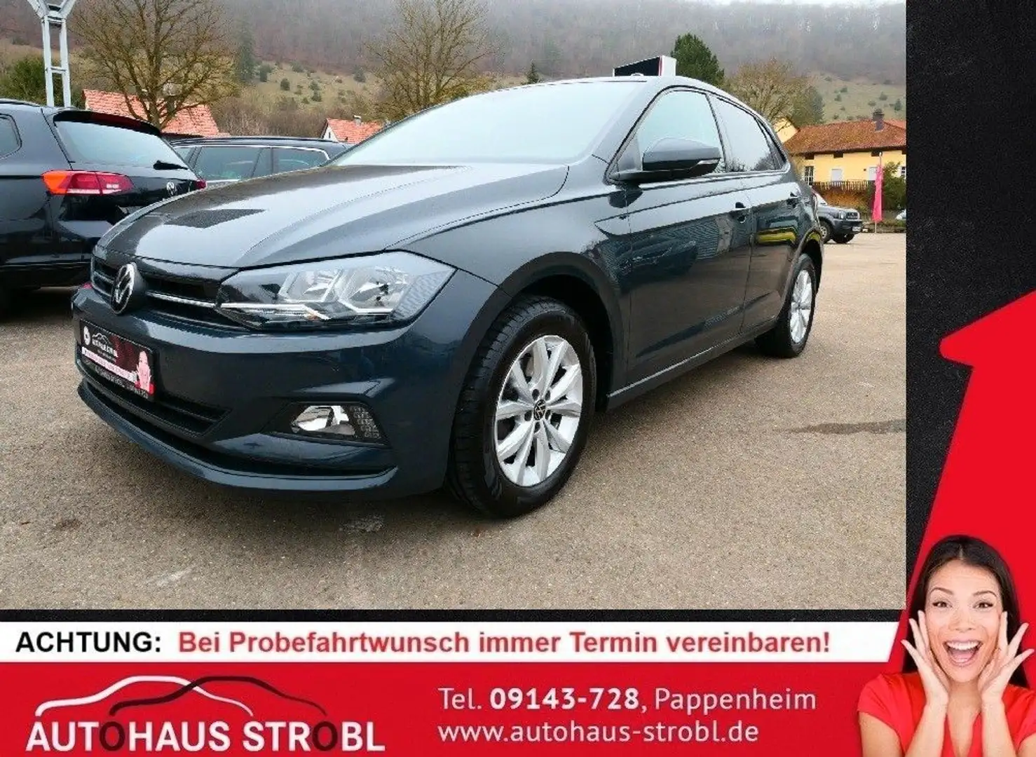 Volkswagen Polo VI Comfortline 1,0 TSI DAB/Shzg/AHK Grau - 1