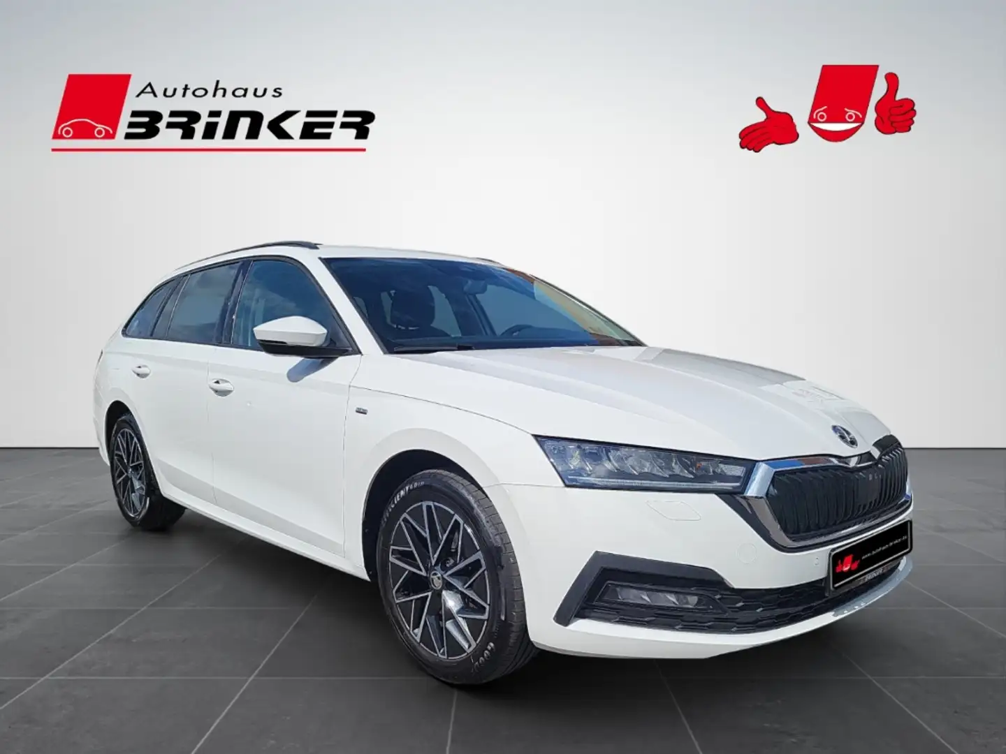 Skoda Octavia Combi Clever 1.5 TSI AHK-klappbar Navi Digitales C Weiß - 1