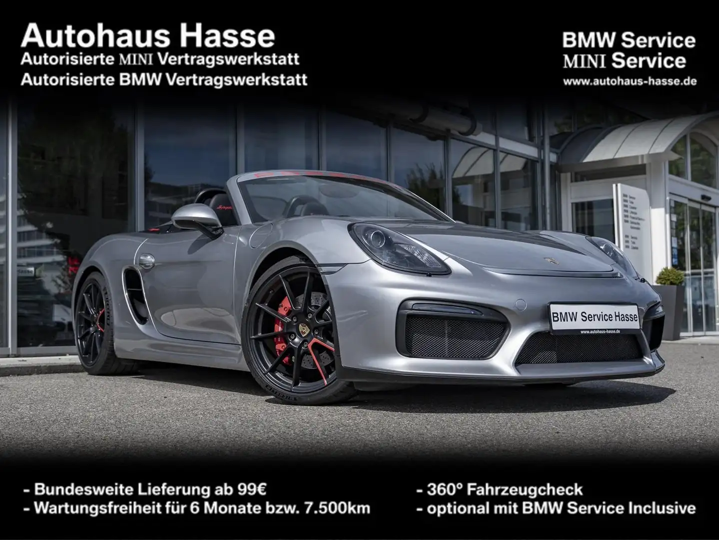 Porsche Boxster 981 Spyder BOSE CARBON APPROVED CHRONO Argent - 1