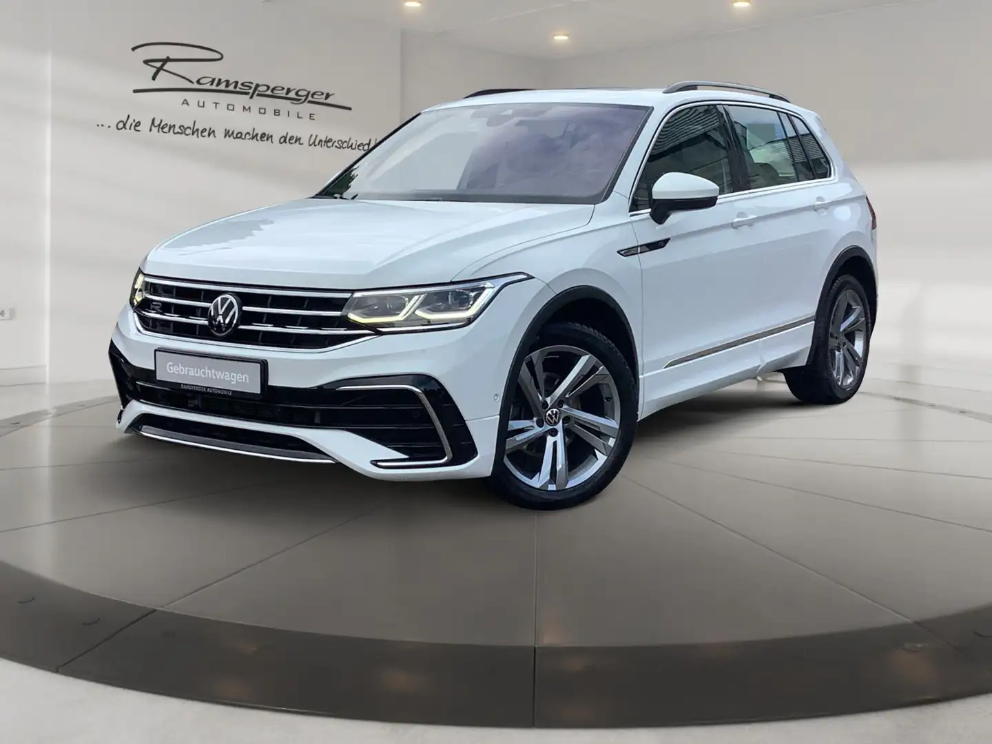 Volkswagen Tiguan 2.0 TDI R-Line AHK ACC Matrix Pano Kamera Blanc - 2