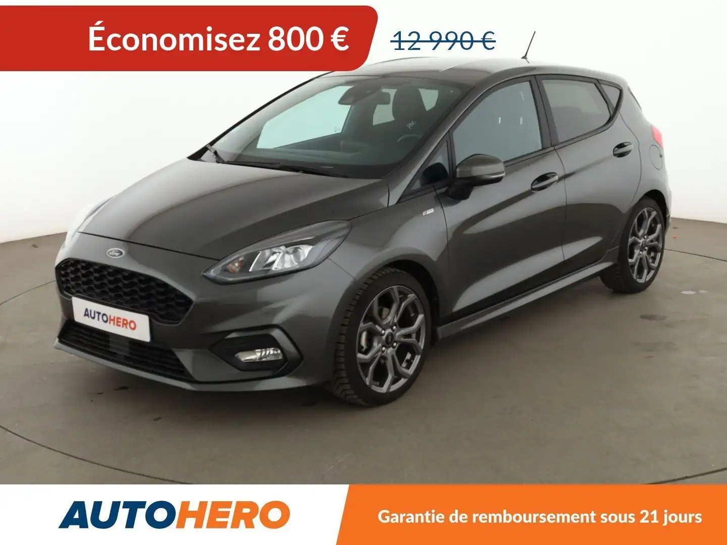 Ford Fiesta 1.0 Flexifuel ST-Line Gris - 1