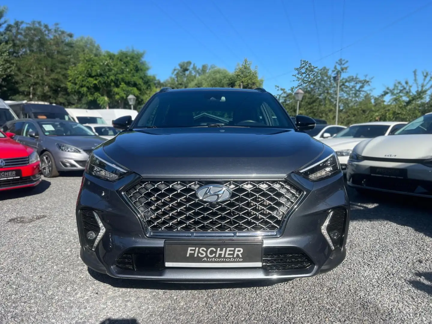 Hyundai TUCSON N Line 4WD+AUTO+LED+NAVI+PANO+SOUND+AHK Gris - 2