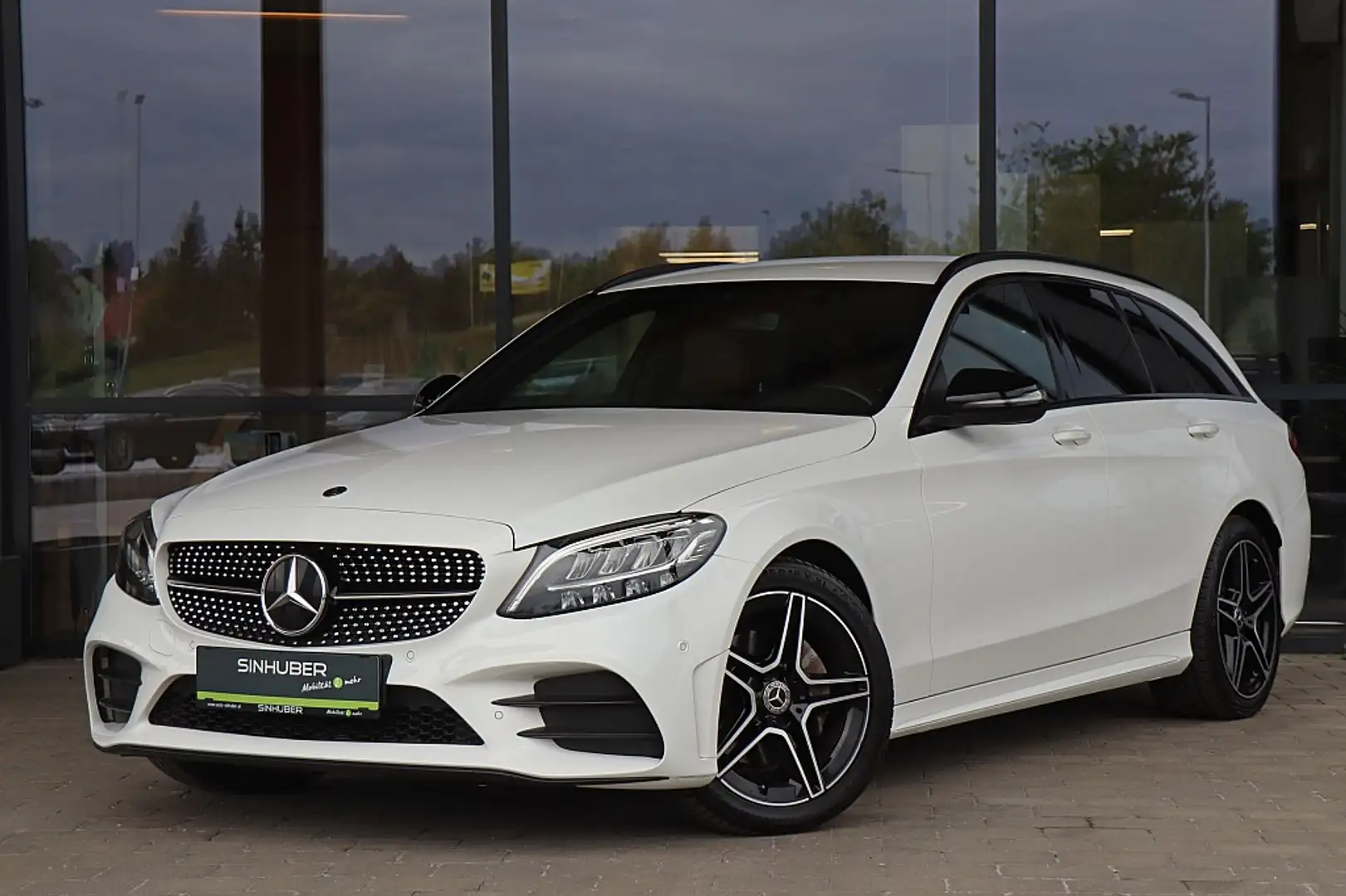 Mercedes-Benz C 180 d T Aut. AMG LED, Navi, Sportsitze Leder, Night... Blanco - 1