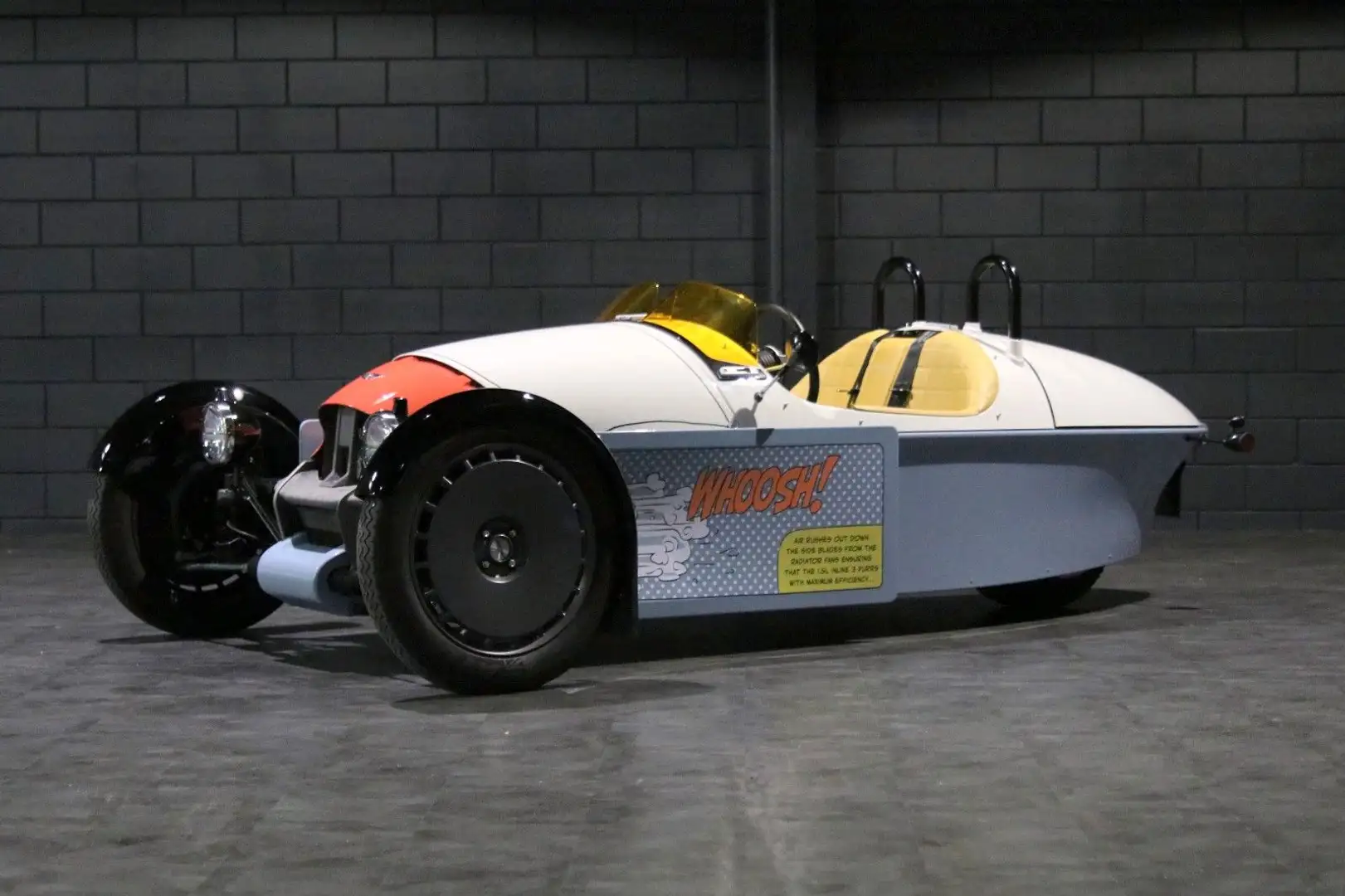 Morgan 3-Wheeler Super 3 Comic ART by Roy Lichtenstein Weiß - 1