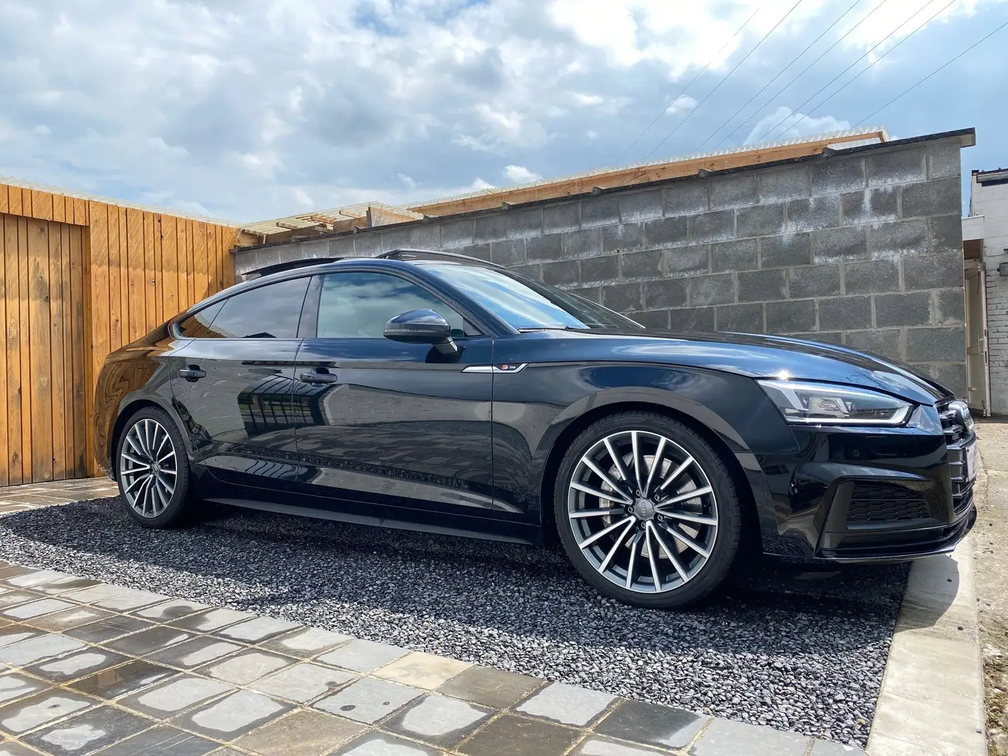 Audi A5 Sportback 3.0 TDi Quattro S Line Keyless Pano Full Zwart - 1