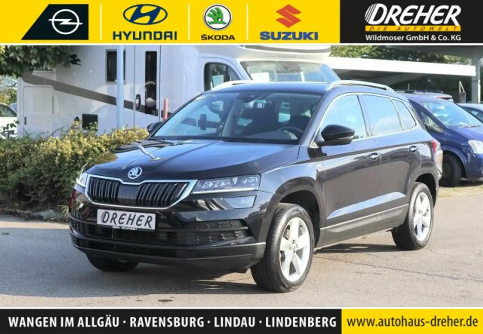 Skoda Karoq Karoq 1.5 TSI ACT Soleil Navi/LED/AHK/DAB/LM Klima Zwart - 1