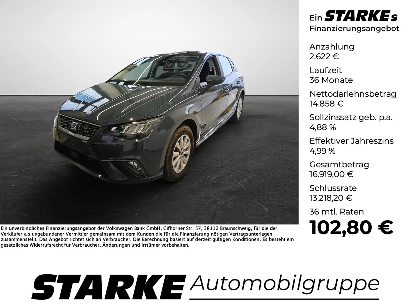 SEAT Ibiza 1.0 TSI Style Blau - 1
