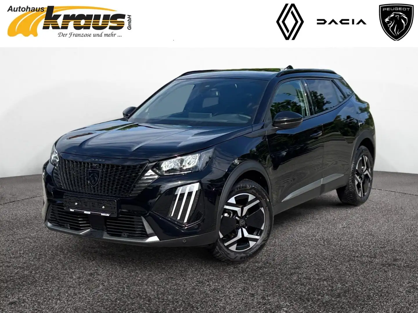 Peugeot 2008 Allure PureTech 130 EAT8 Facelift SHZ NAVI KAM Чорний - 1