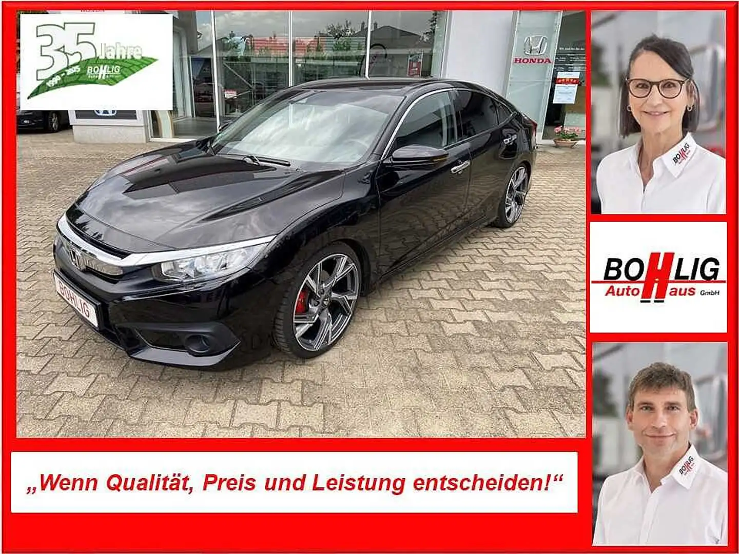 Honda Civic Limousine 1.5 Turbo CVT Comfort Noir - 1