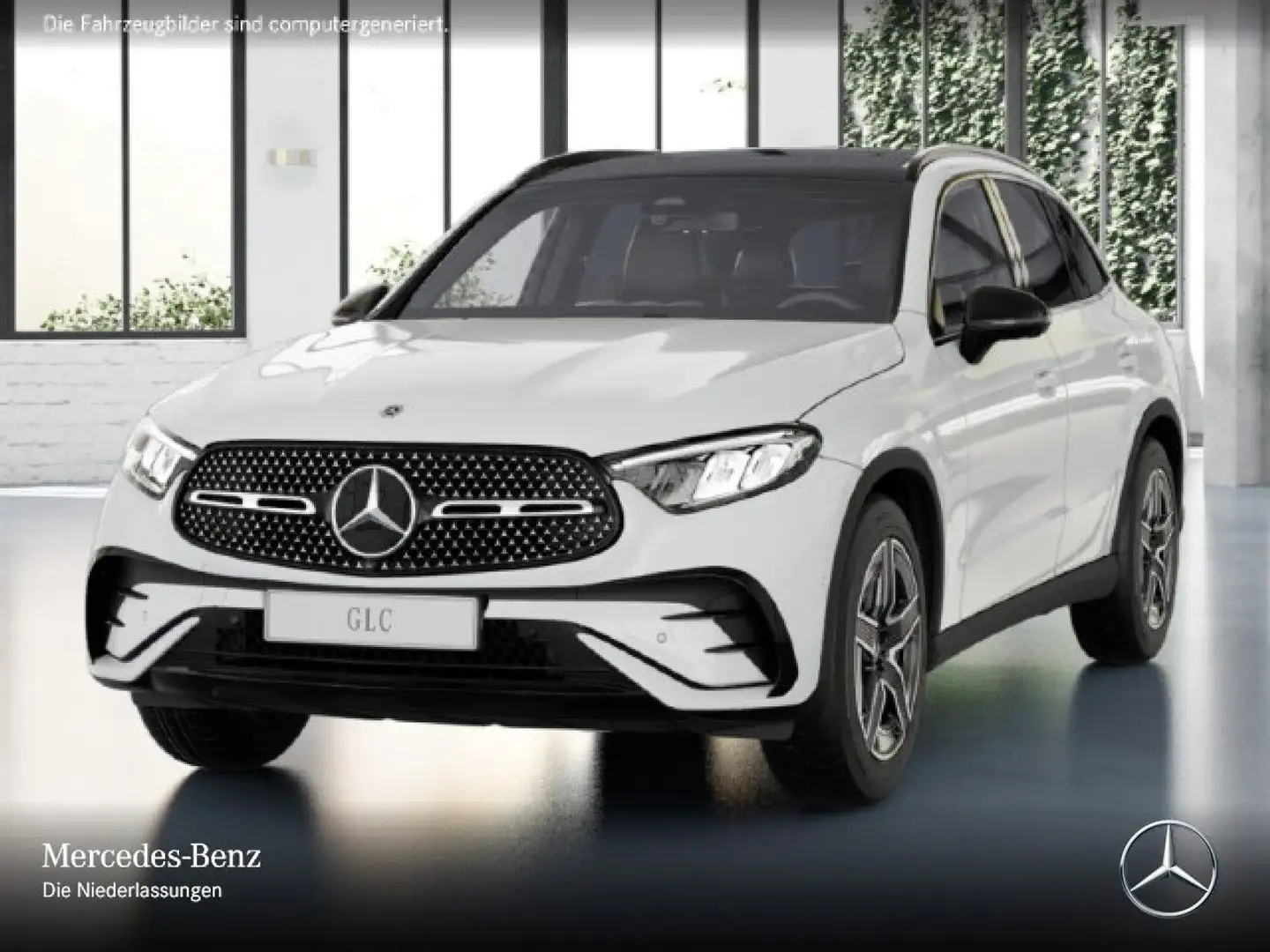 Mercedes-Benz GLC 300 4M AMG+NIGHT+PANO+360+AHK+LED+TOTW+KEYLESS Weiß - 2