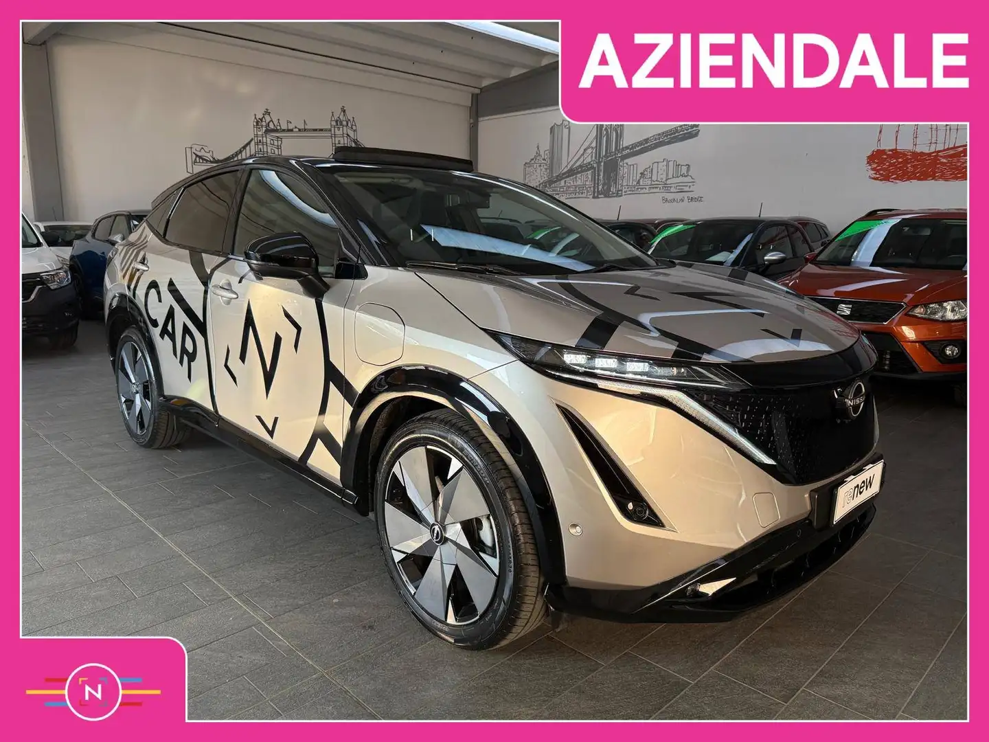 Nissan Ariya Evolve 87 kWh 4WD ***SEDILI PELLE NAPPA BLUE*** Bronzová - 1