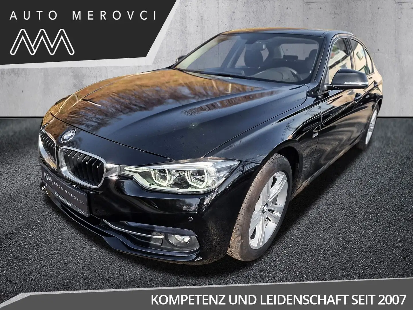 BMW 316 d Sport Line/LED/Navi Business/1Hand/Garantie Zwart - 1