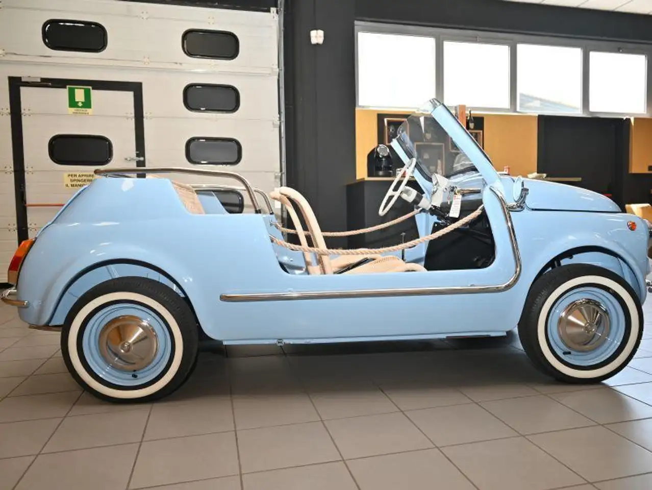 Fiat 500 F110 SPIAGGINA TOTALMENTE RESTAURATA TARGHE ORIGINALI OMOLOGATA SPIDER A LIBRETTO TUTTA NUOVA TUTTO DIMOSTRABILE UNICA!!!, foto 7