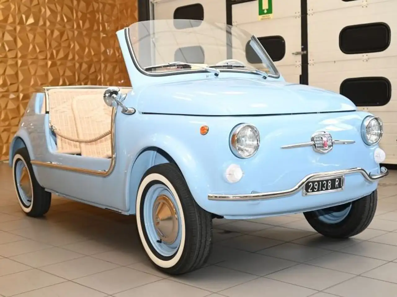 Fiat 500 F110 SPIAGGINA TOTALMENTE RESTAURATA TARGHE ORIGINALI OMOLOGATA SPIDER A LIBRETTO TUTTA NUOVA TUTTO DIMOSTRABILE UNICA!!!, foto 2