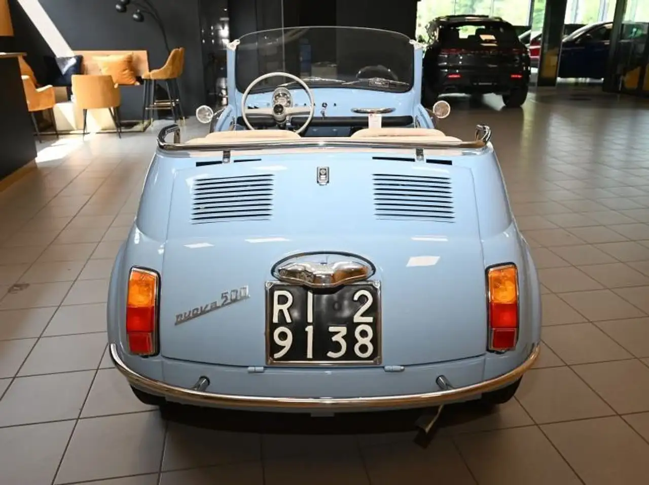 Fiat 500 F110 SPIAGGINA TOTALMENTE RESTAURATA TARGHE ORIGINALI OMOLOGATA SPIDER A LIBRETTO TUTTA NUOVA TUTTO DIMOSTRABILE UNICA!!!, foto 6