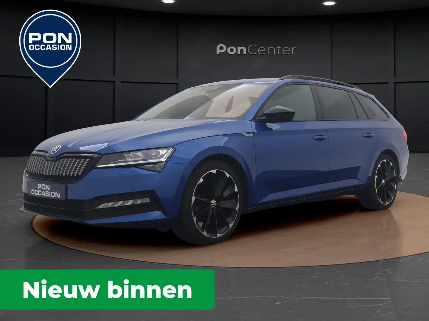 Skoda Superb Combi 1.4 TSI iV Sportline Business | NIEUW BINNEN Blauw - 1