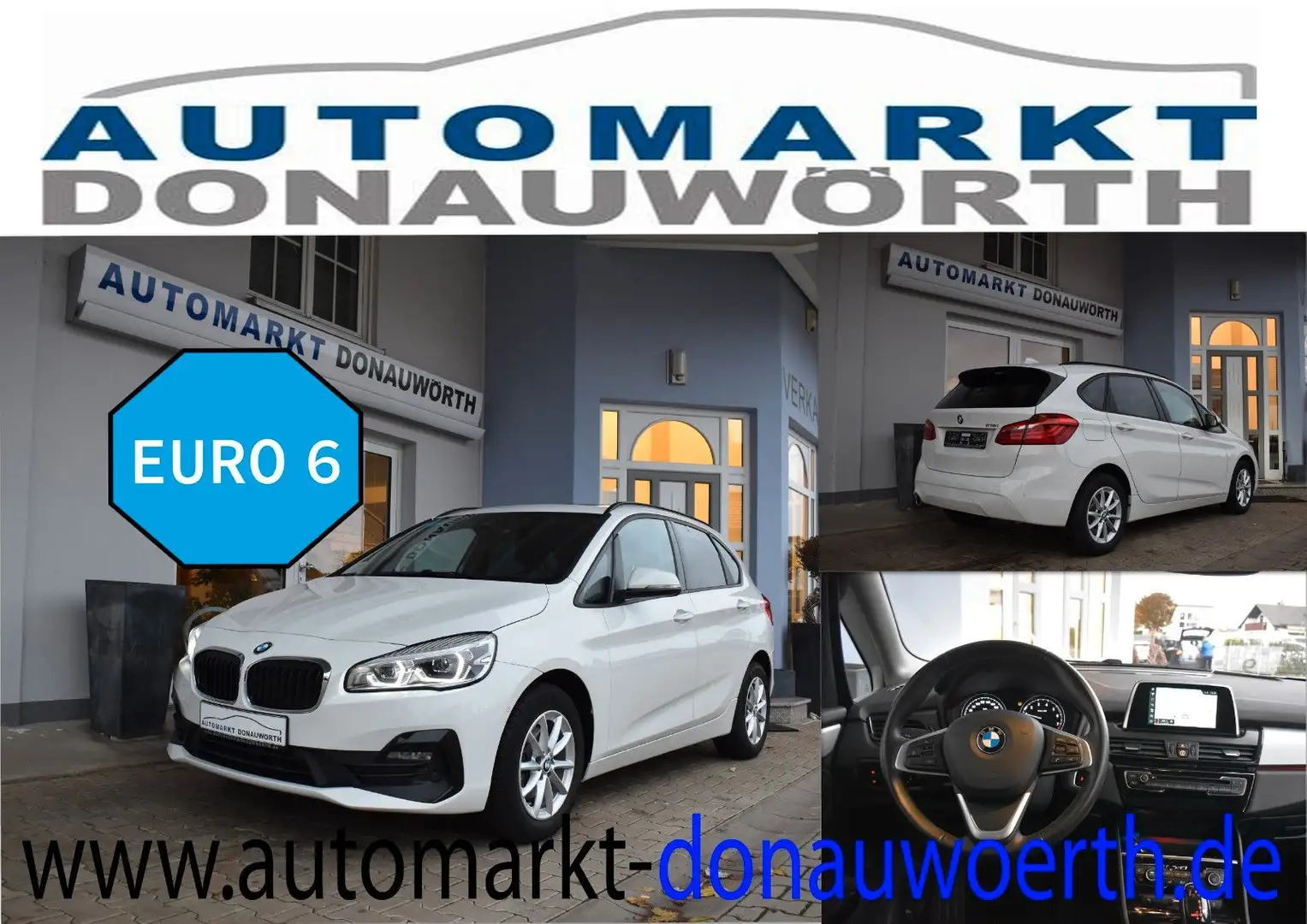 BMW 218 Aut. Advantage Navi LED PanoD White - 1