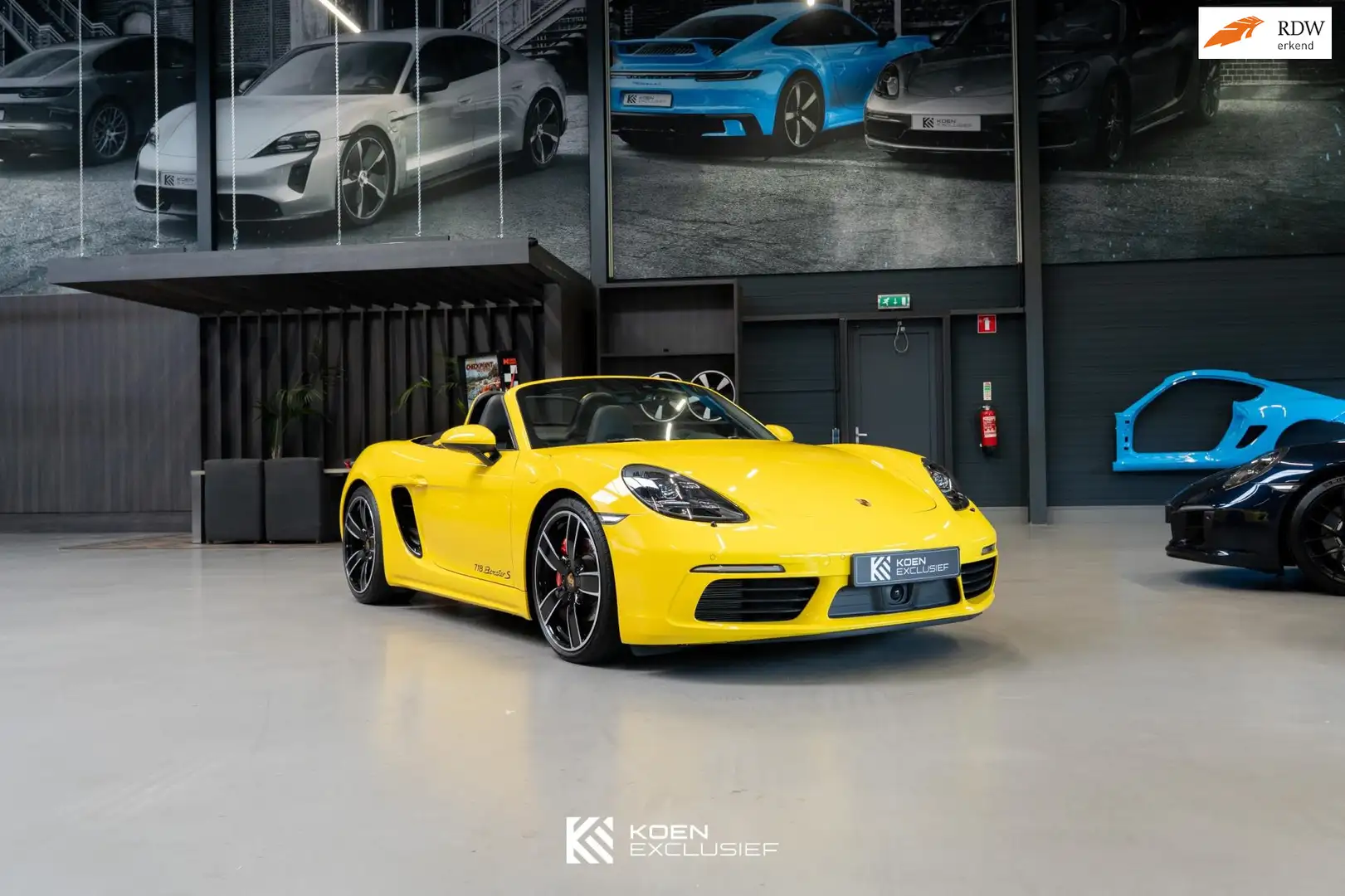 Porsche 718 Boxster S 2.5 (2016) slechts 14.763km, uniek veel Jaune - 1