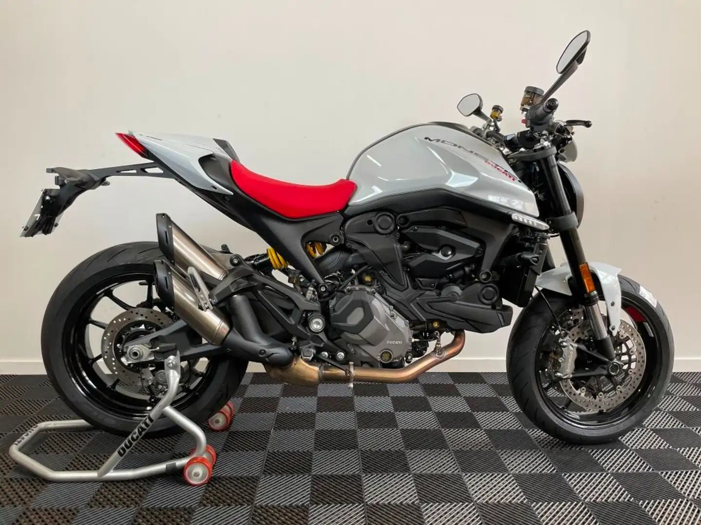 Ducati Monster 937 Tva Récupérable + RK Approved Blanc - 1