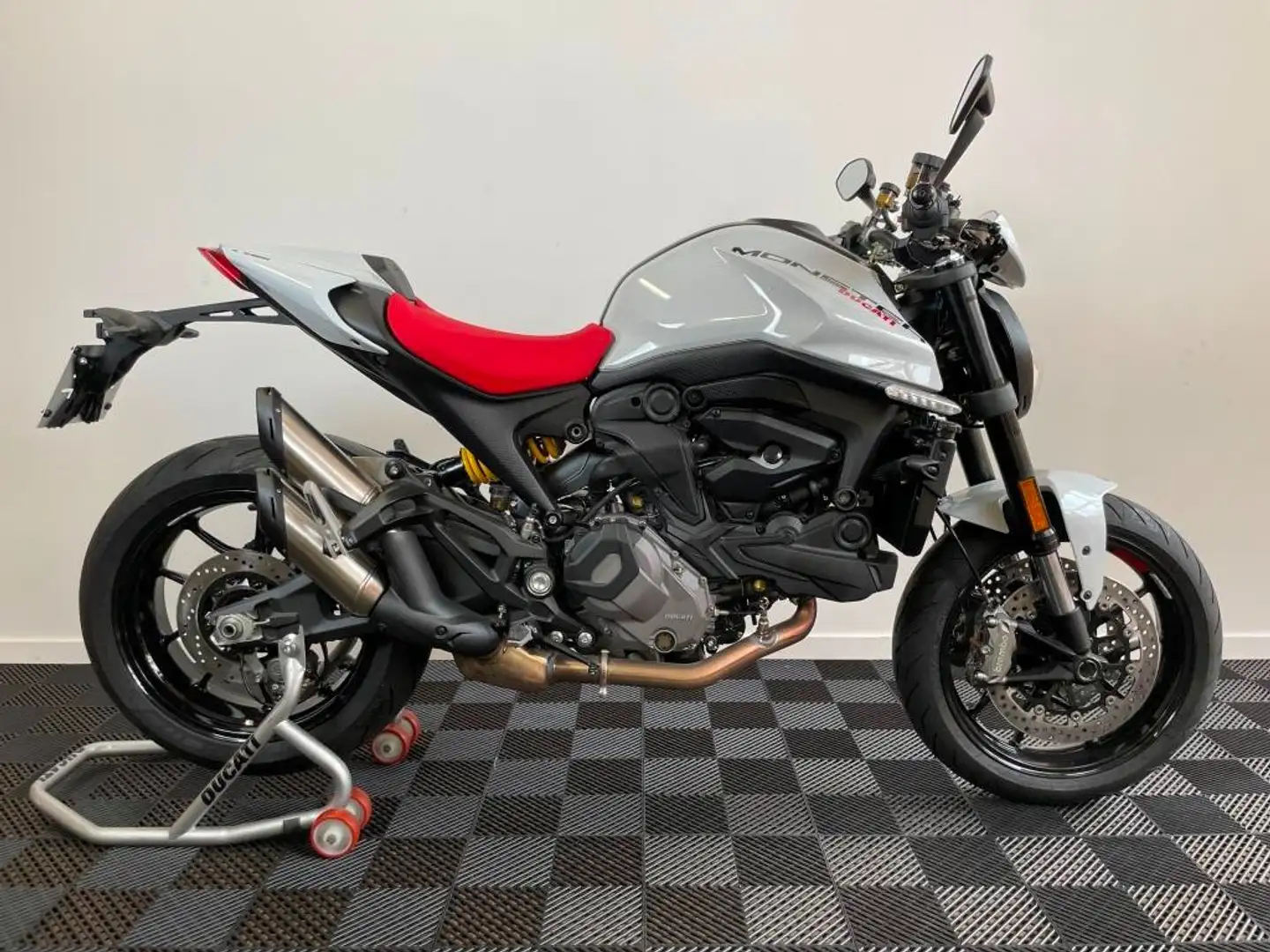 Ducati Monster 937 Tva Récupérable + RK Approved Blanc - 2