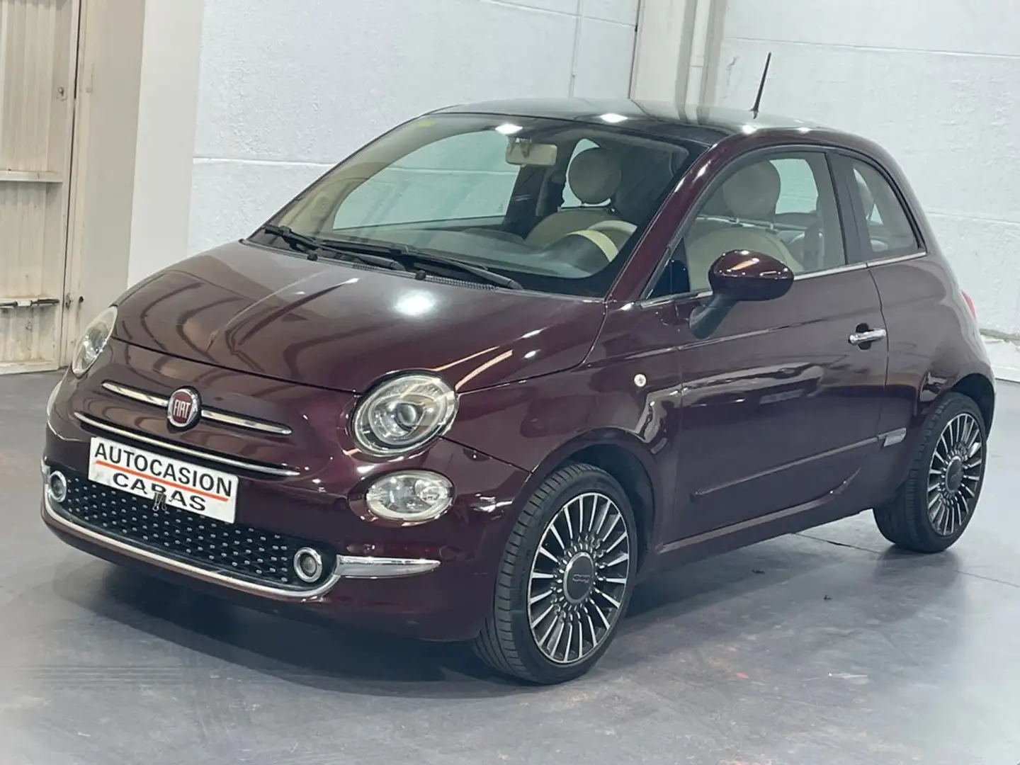 Fiat 500 1.2 Lounge Burdeos - 1