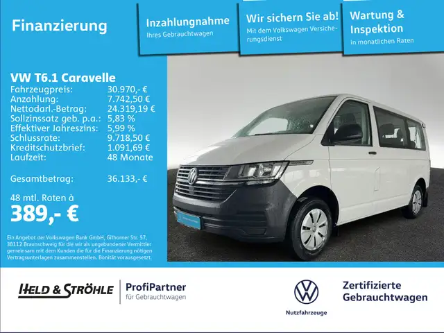 Volkswagen T6 Caravelle Trendline 2.0 TDI KR DAB+ PDC 9S