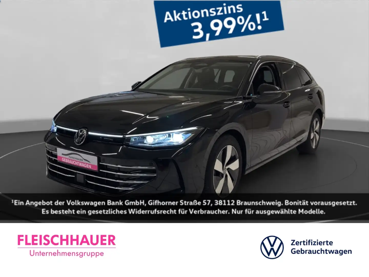 Volkswagen Passat Variant 2.0 TDI Elegance Matrix+Navi+AHK+360°+App-connect Schwarz - 1
