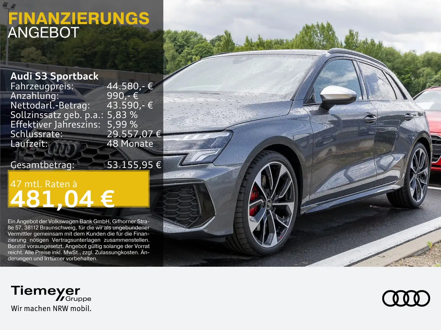 Audi S3 LED BuO KAMERA SITZHZ Grau - 1