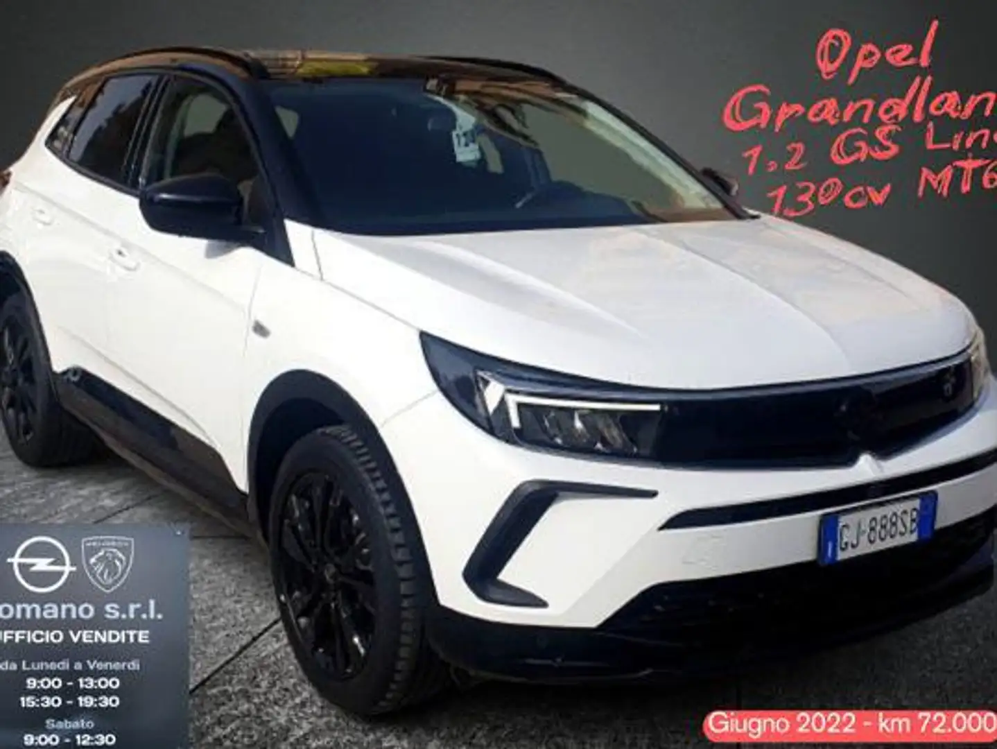 Opel Grandland Grandland 1.2 GS Line s Blanc - 1