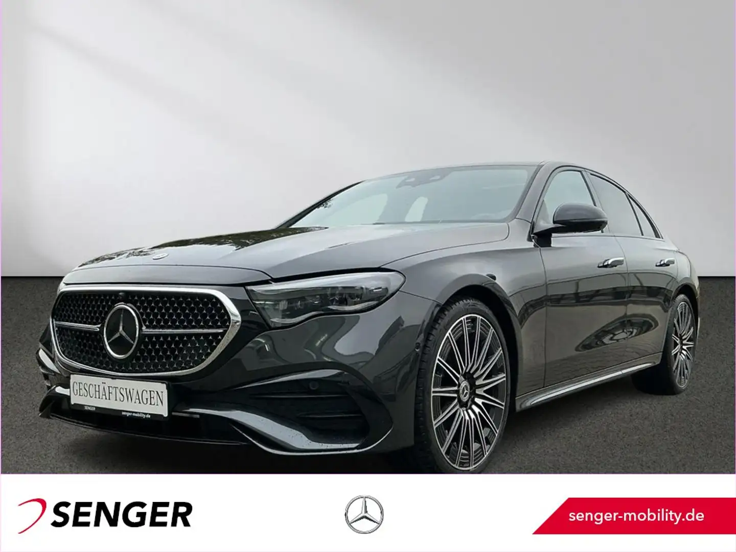 Mercedes-Benz E 220 d 4M AMG Line Panorama AHK Superscreen HUD Gris - 1