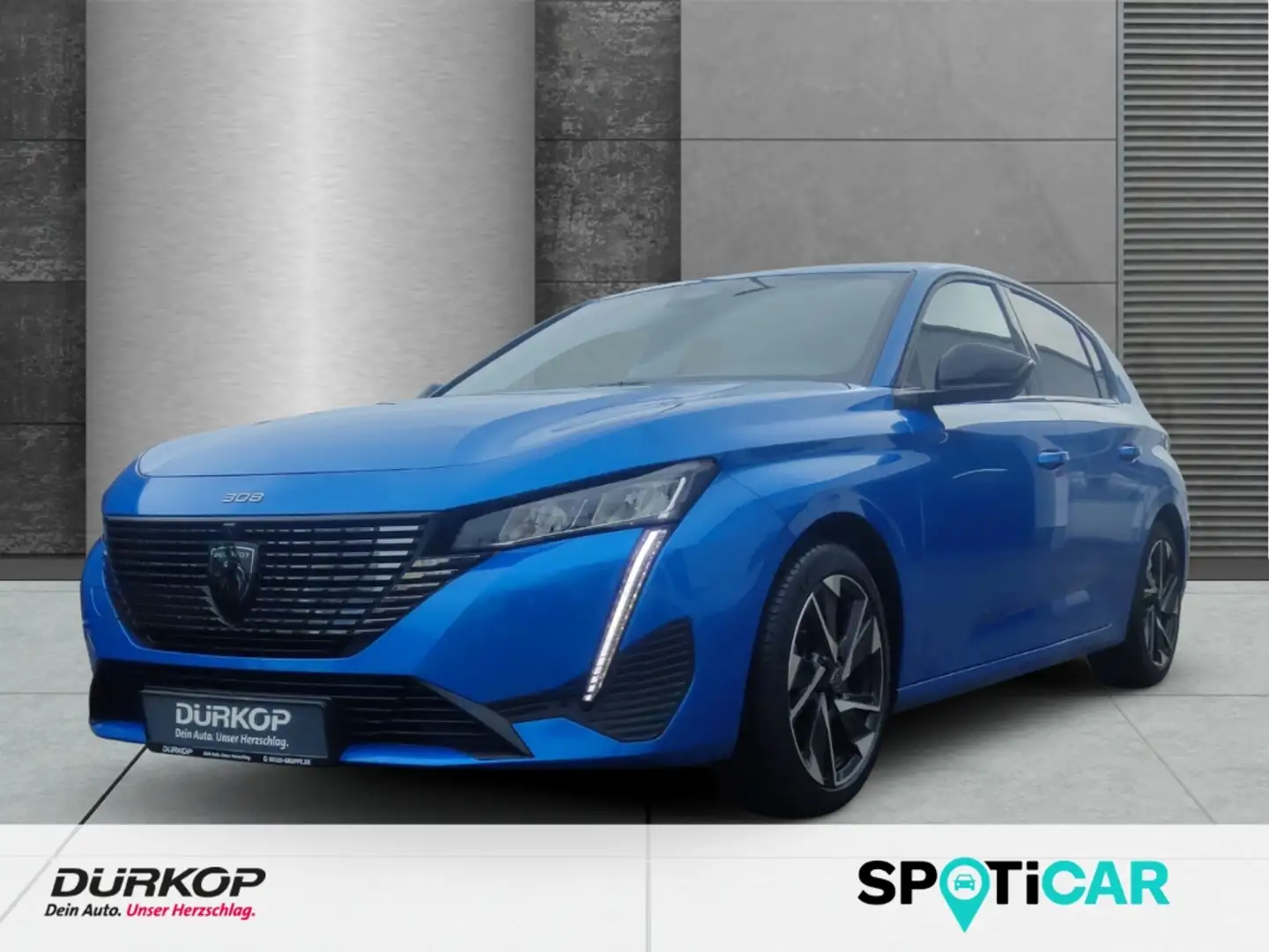 Peugeot 308 Allure PureTech EAT8,Navi,SHZ,LED,USB,Bluetooth,Ab Blau - 1