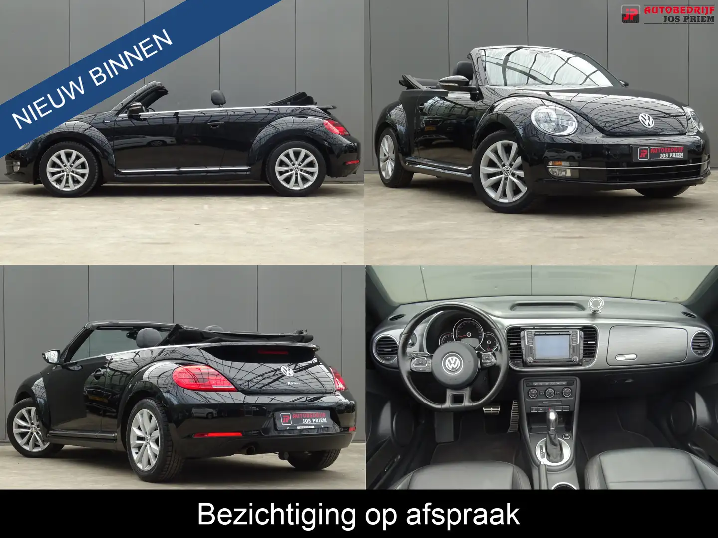 Volkswagen Beetle Cabriolet 1.2 TSI Design BlueMotion * LEER * NAVI Zwart - 1