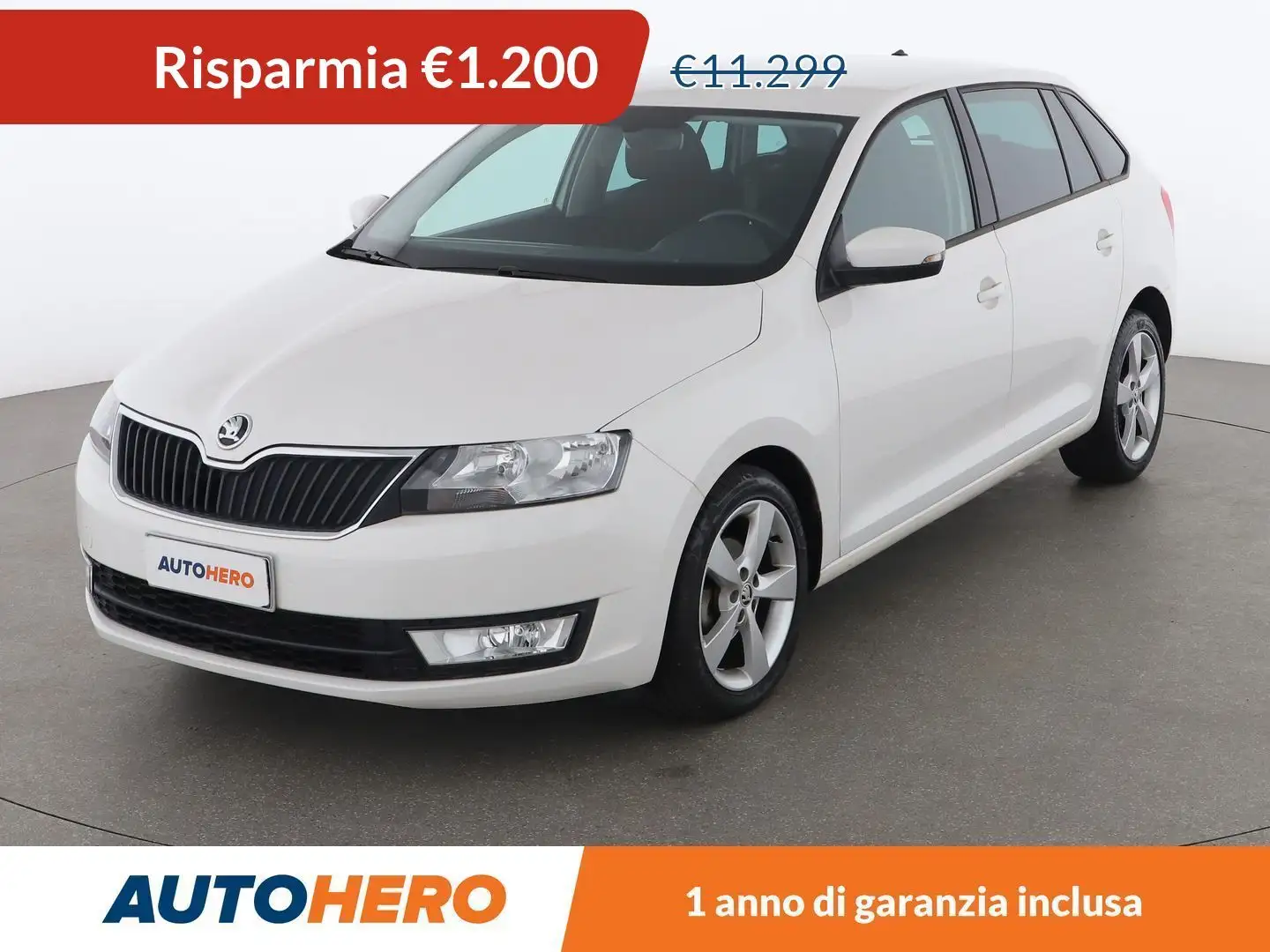 Skoda Rapid/Spaceback 1.4 TDI Ambition 90 CV DSG Bianco - 1