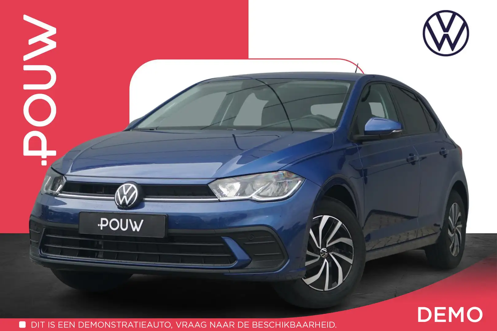 Volkswagen Polo 1.0 TSI 95pk Life Edition | Achteruitrijcamera | 1 Blauw - 1