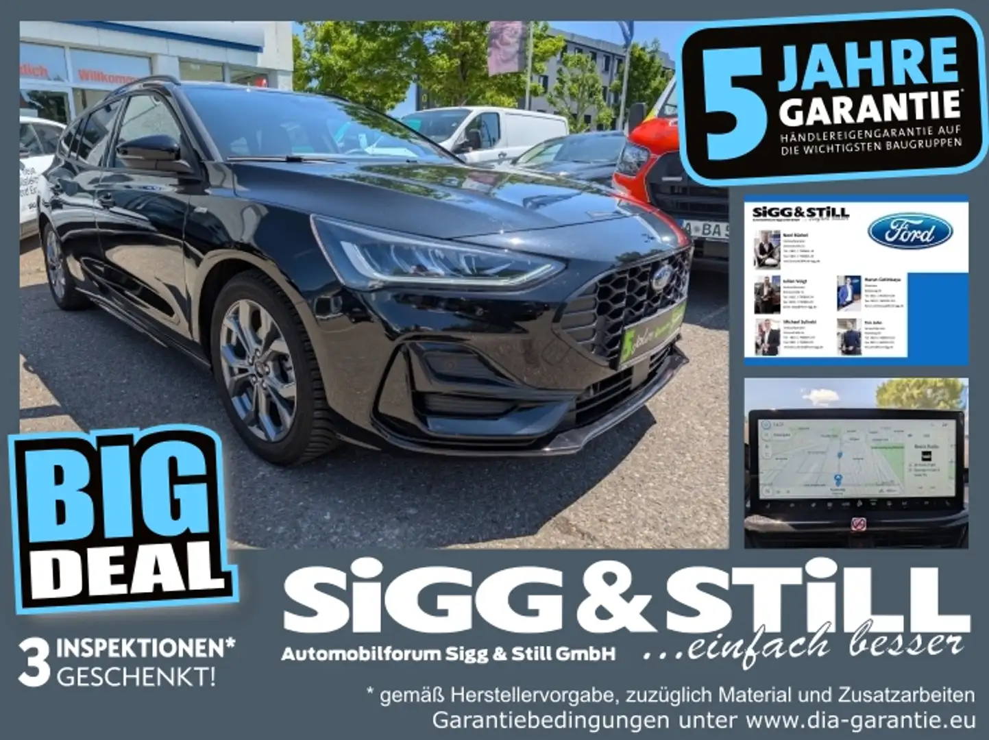 Ford Focus Turnier MHEV ST-Line AT LED*ACC*NAV*SHZ*PDC Nero - 1