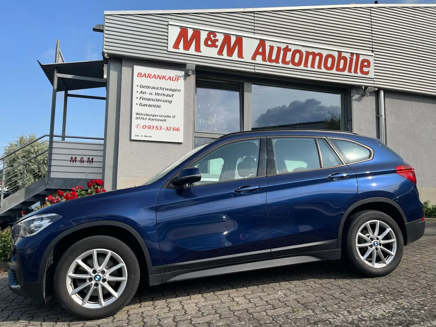 BMW X1 sDrive 18d orig.50tkm *AHK+Klimaaut.+PDC+SHZ* Blau - 1
