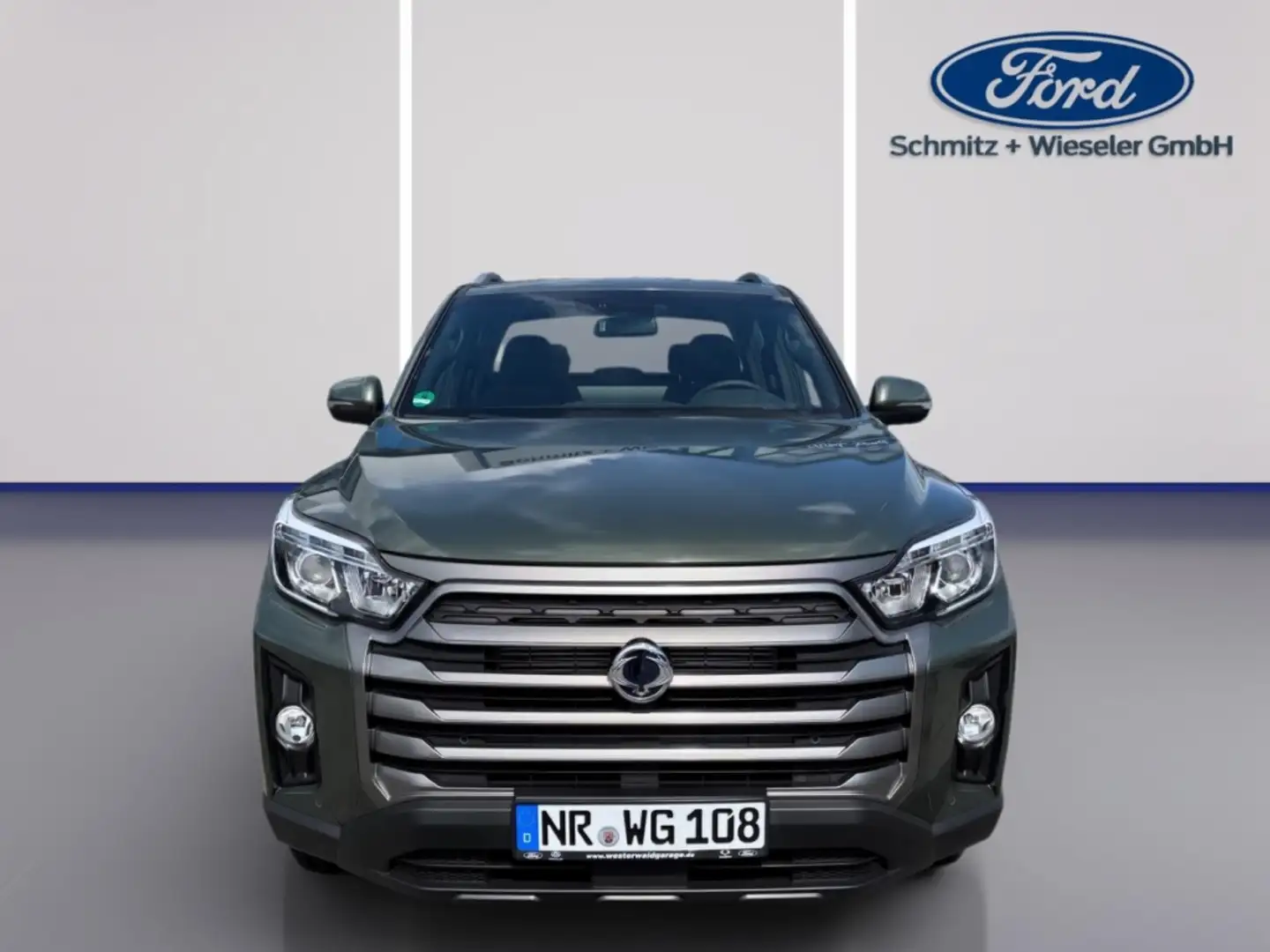 SsangYong Musso Grand Quartz 2,2AT,4X4 AHK 3,5TAnh.La.Navi, Vert - 2