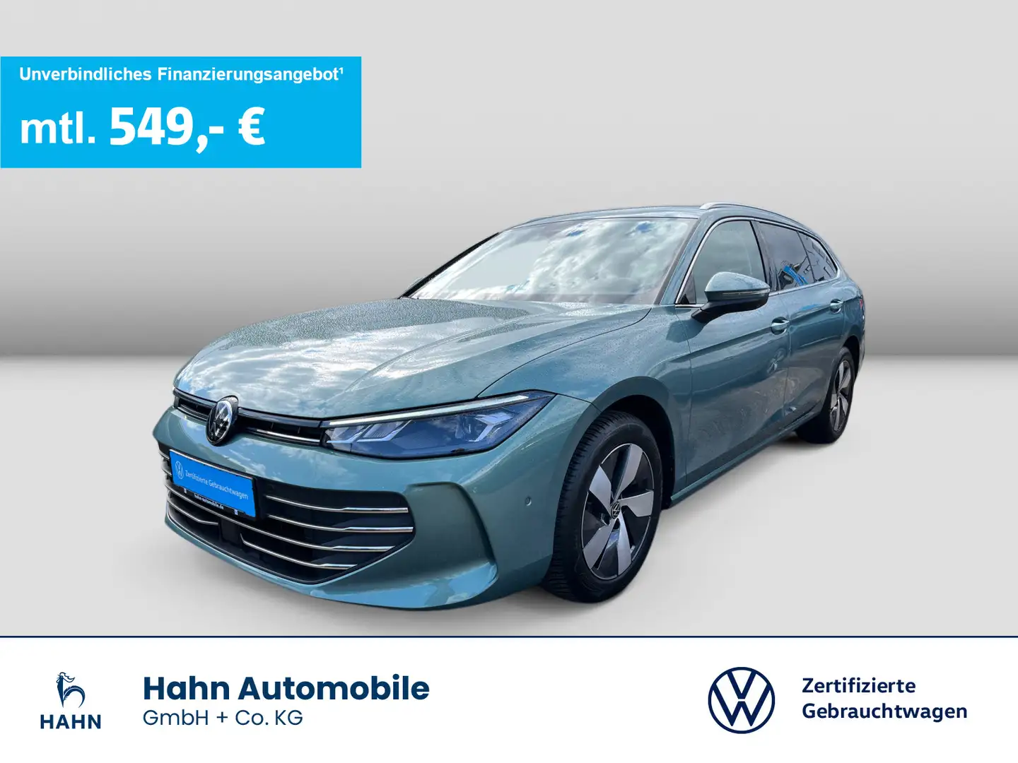 Volkswagen Passat Variant 1.5 eTSI DSG Business LED AHK CAM Grün - 1