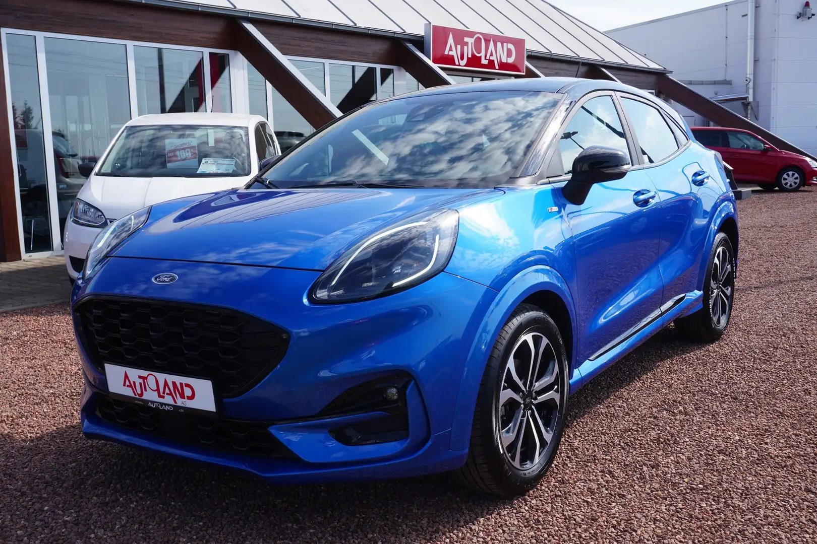 Ford Puma 1.0 EB mHev ST-Line LED Navi VC PDC SHZ Bleu - 2